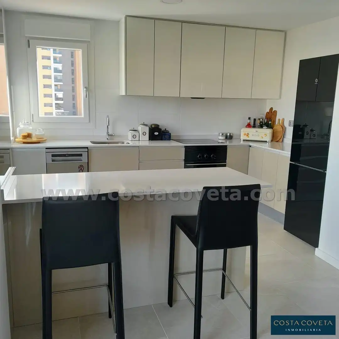 Kitchen of Apartments for sale in El Campello  with Air Conditioner, Swimming Pool and Furnished