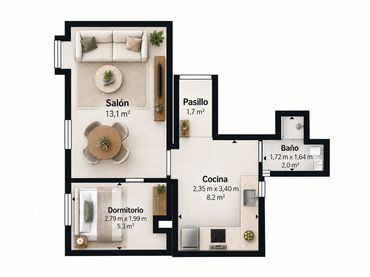 Wohnung zum Verkauf in Calle de Emilio Ortuño