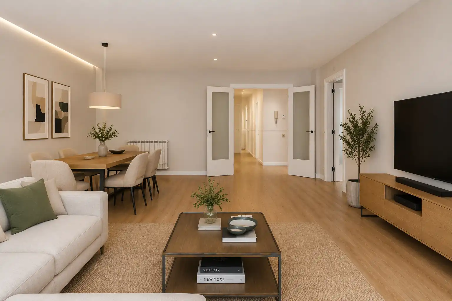 Sala de estar de Piso en venta en Igualada con Calefacción, Terraza y Horno
