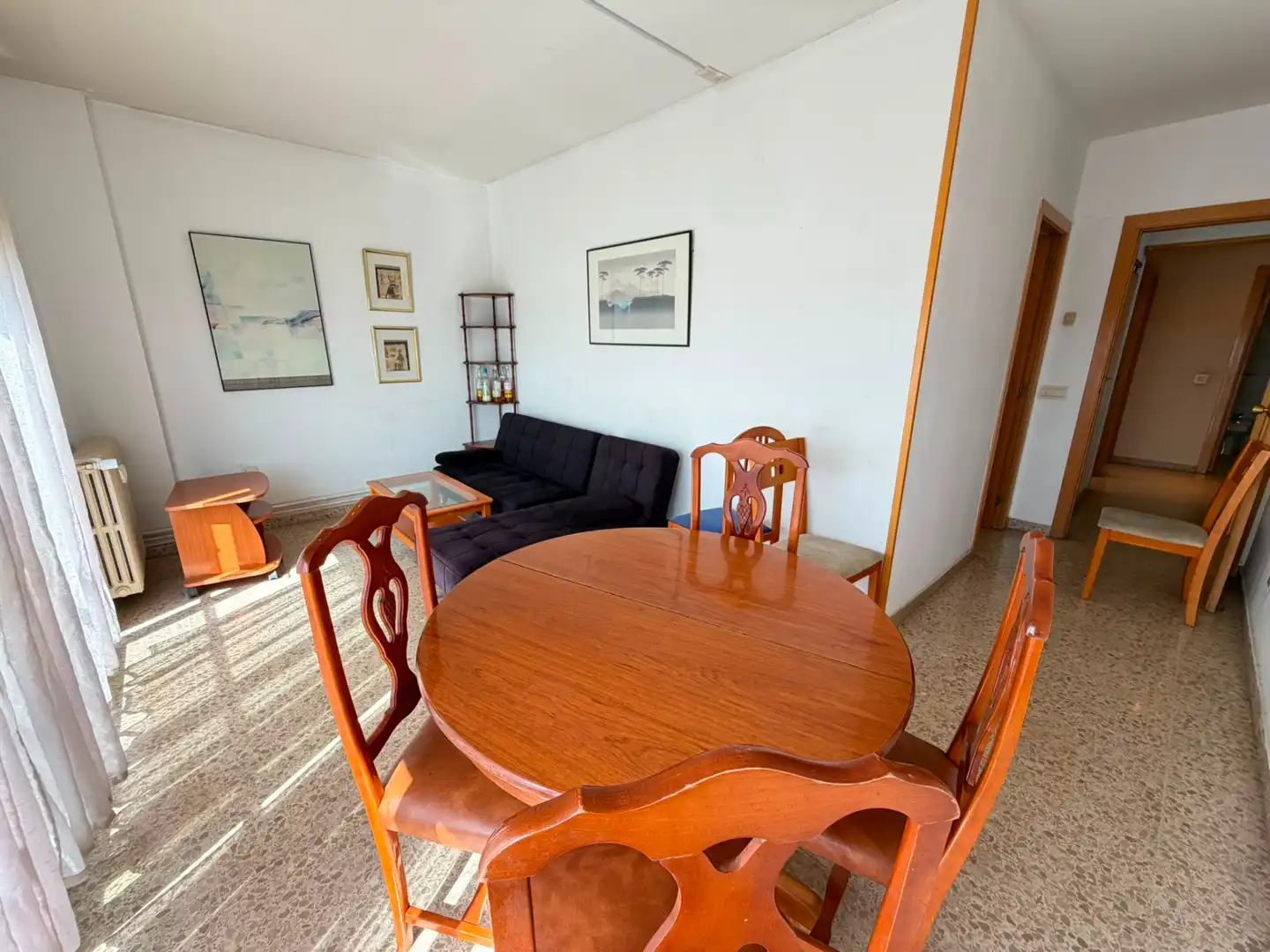 Esszimmer von Wohnung zur Miete in Lleida mit Heizung, Möbliert und Ofen