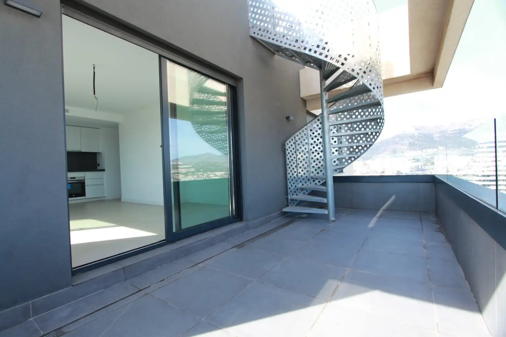 Terrace of Attic for sale in Calpe / Calp  with Air Conditioner, Heating and Private garden