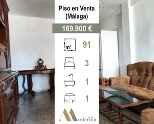 Bedroom of Flat for sale in Málaga Capital  with Air Conditioner