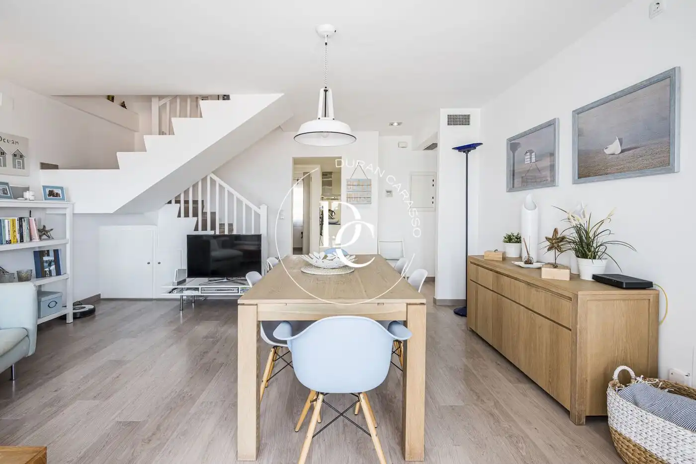 Esszimmer von Maisonette zum Verkauf in Sitges mit Klimaanlage, Heizung und Privatgarten