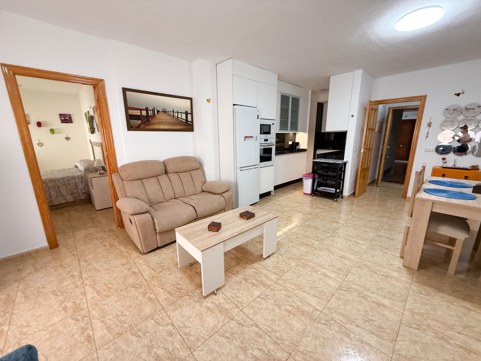 Living room of Flat to rent in Los Alcázares  with Air Conditioner, Furnished and Balcony