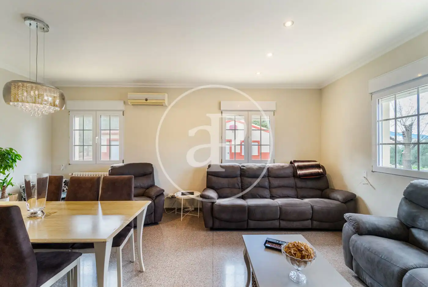 Living room of Houses for sale in Alcoy / Alcoi  with Air Conditioner, Heating and Private garden