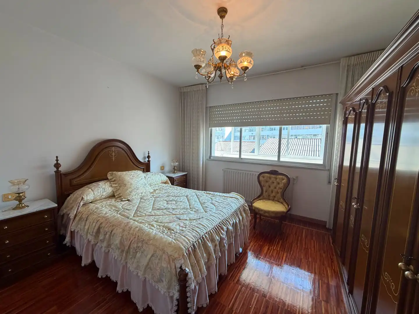 Bedroom of Flat for rent in Lugo  with Heating, Furnished and Oven