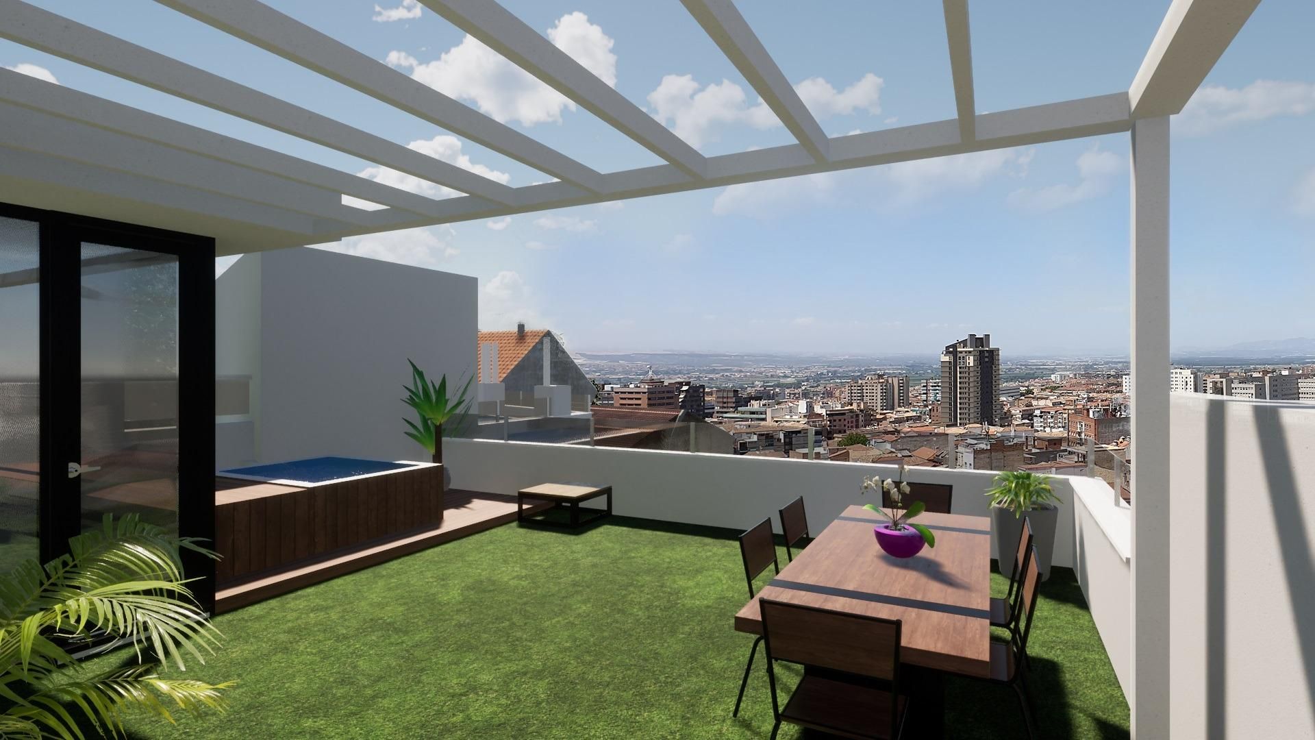 Terrassa de Dúplex en venda en  Granada Capital amb Aire condicionat, Calefacció i Terrassa