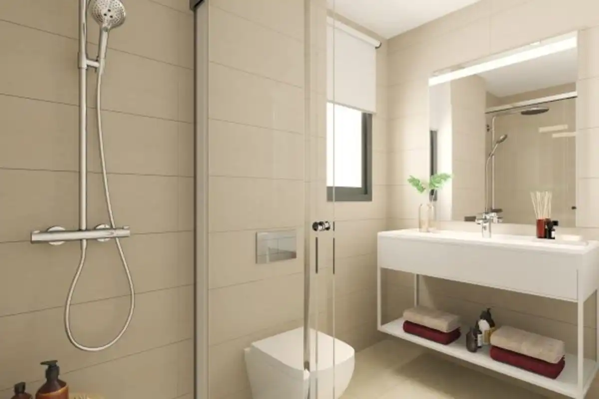 Baño de Apartamento en venta en Mijas con Aire acondicionado, Terraza y Trastero
