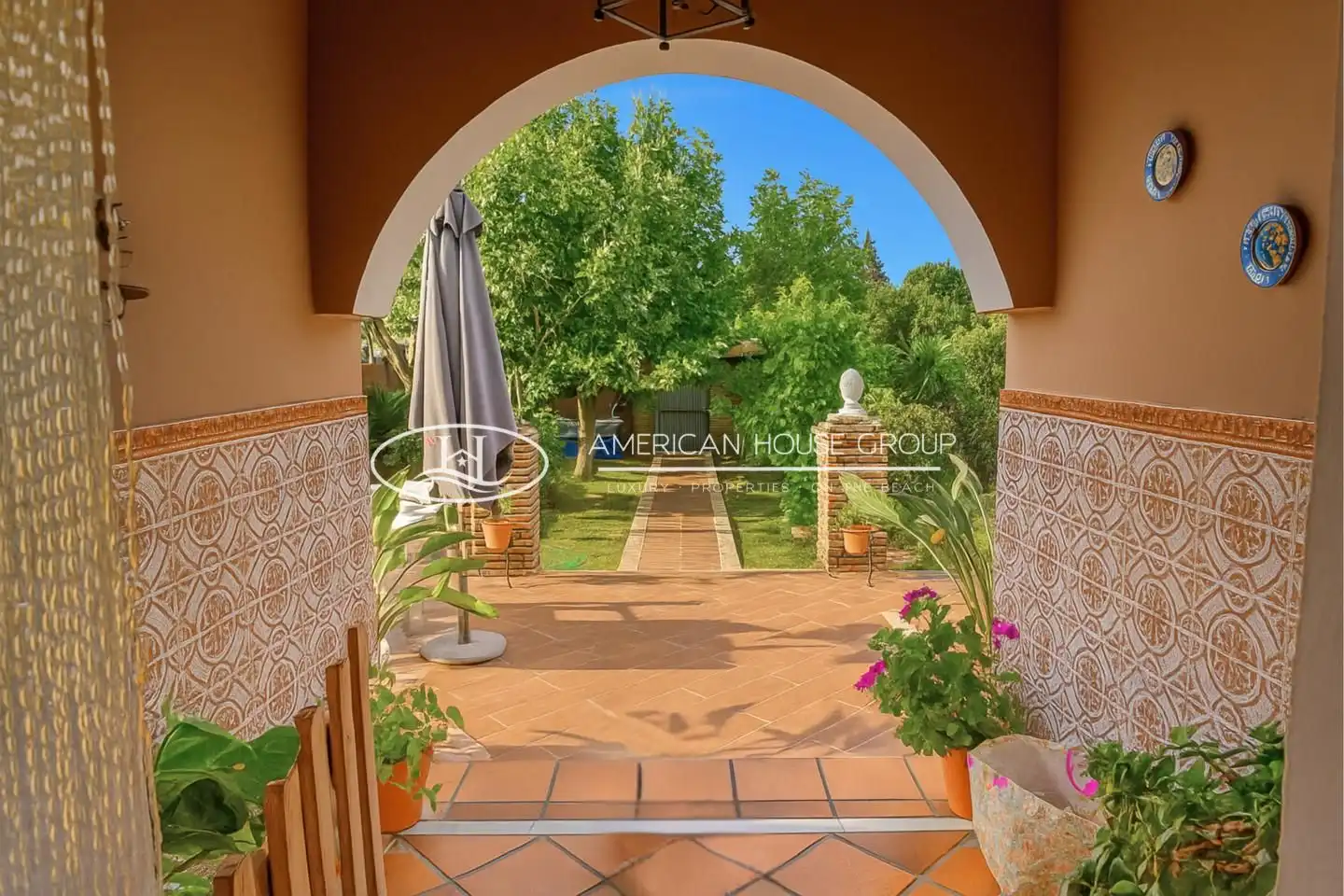 Jardín de Casa o chalet en venta en Chiclana de la Frontera con Aire acondicionado, Jardín privado y Terraza