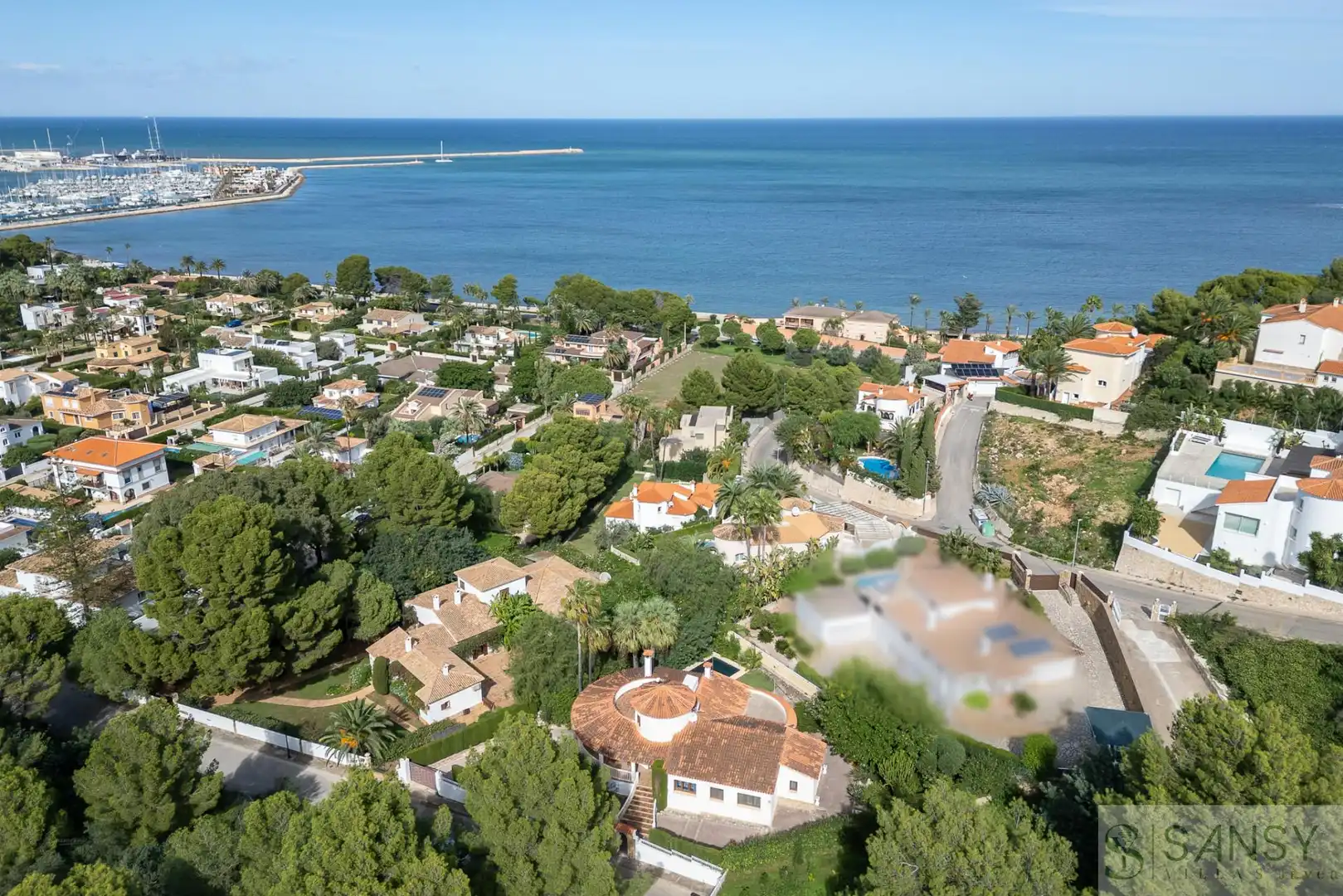 Vista exterior de Casa o chalet en venta en Dénia con Aire acondicionado y Piscina