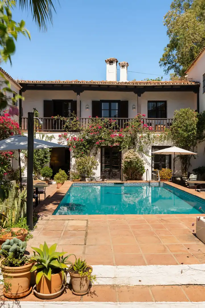 Terrasse von Country house zum Verkauf in Estepona mit Klimaanlage, Privatgarten und Terrasse