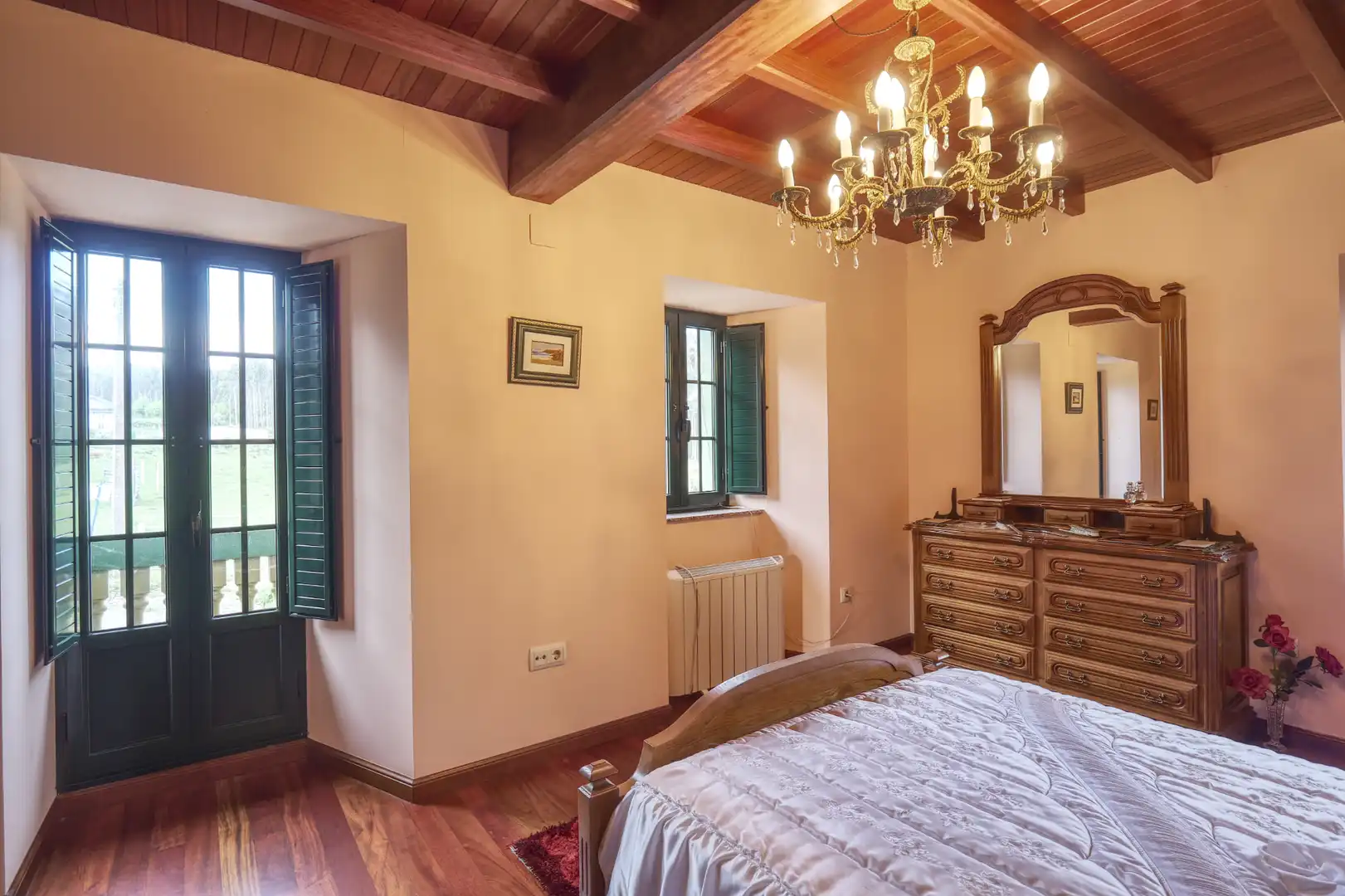 Habitación de Finca rústica en venta en Valdoviño con Calefacción, Jardín privado y Parquet