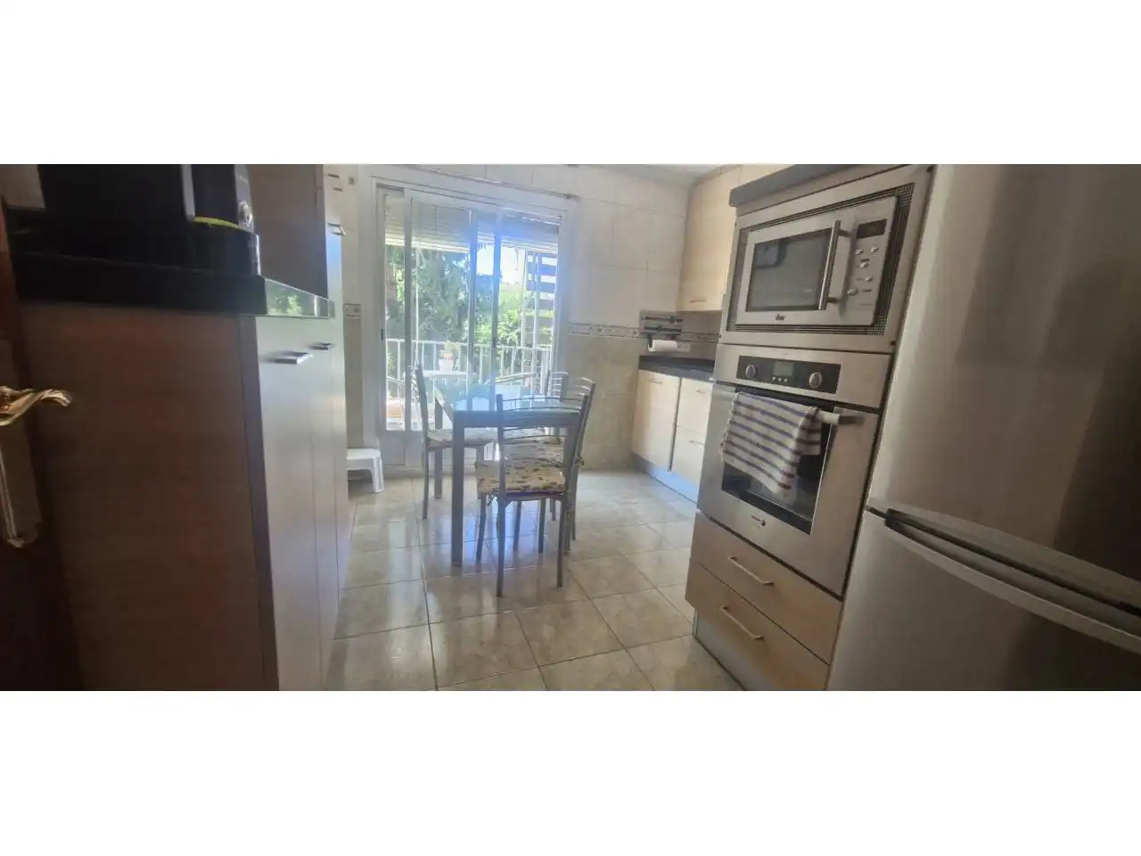 Kitchen of Flat for sale in  Logroño  with Heating, Terrace and Furnished