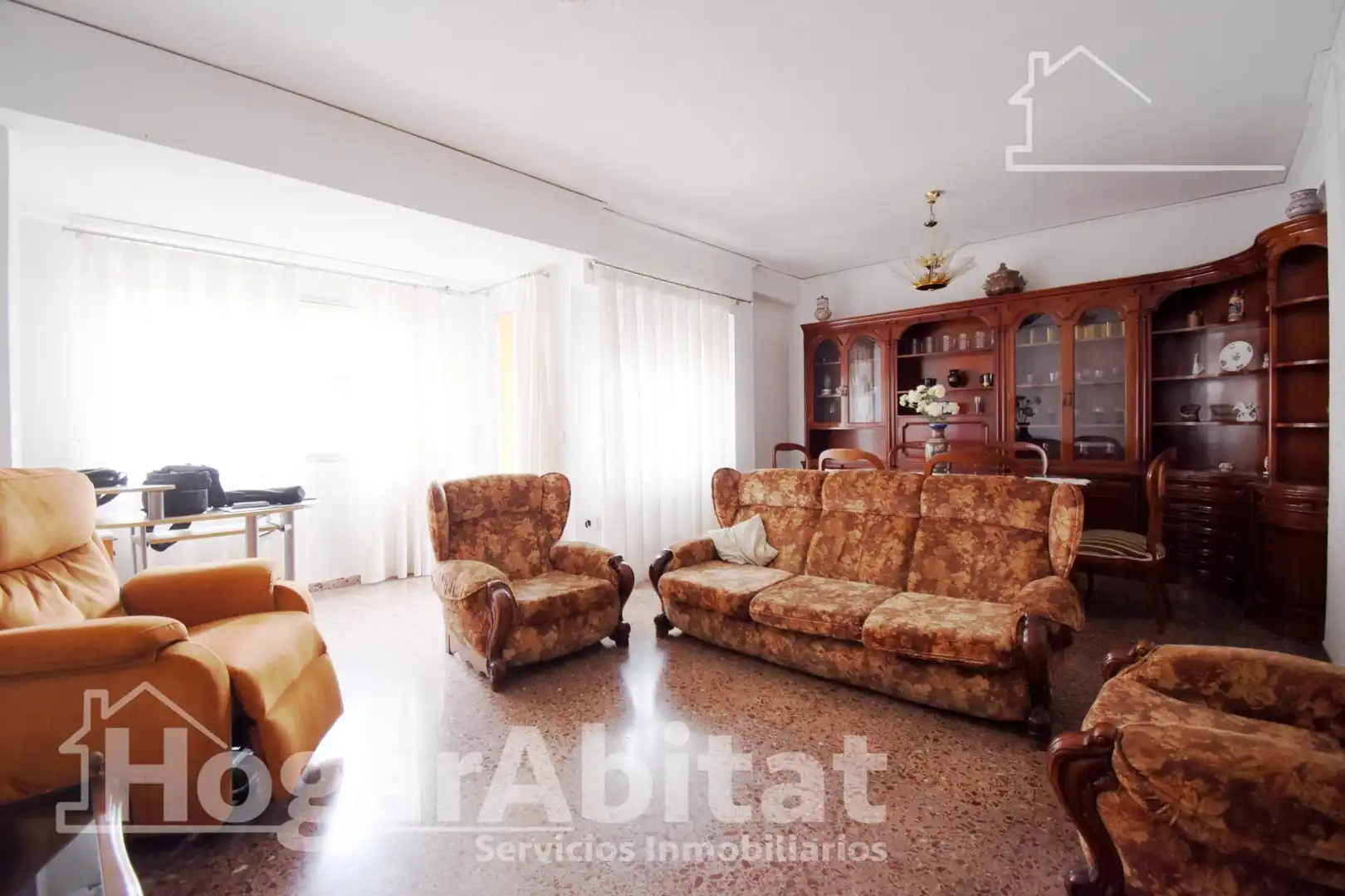 Sala de estar de Piso en venta en Gandia con Terraza y Amueblado
