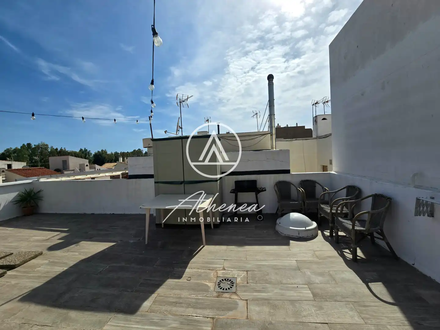 Terrace of Detached homes for sale in Roquetas de Mar  with Air Conditioner, Heating and Terrace