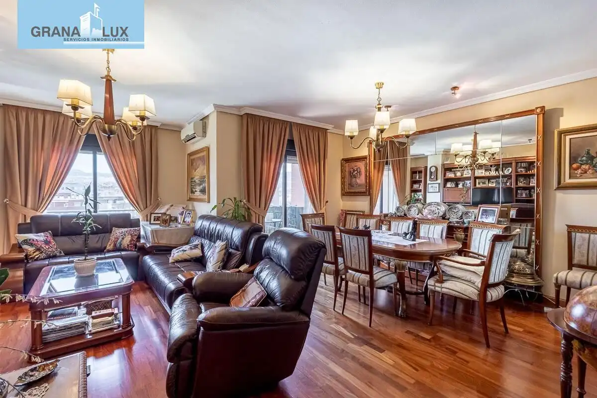 Living room of Flat for sale in Granada  with Air Conditioner, Heating and Terrace
