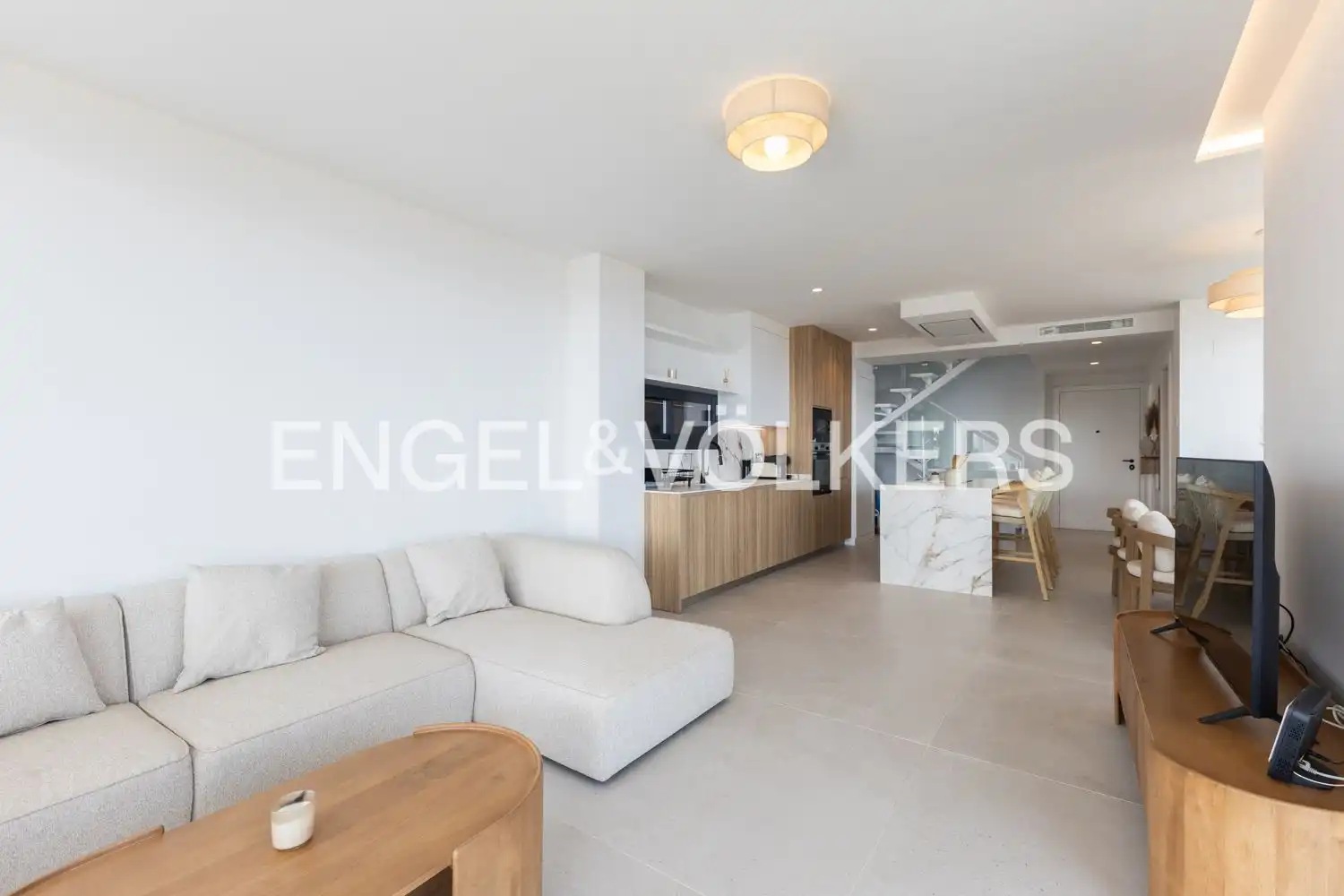 Sala de estar de Ático en venta en Dénia con Aire acondicionado, Calefacción y Jardín privado