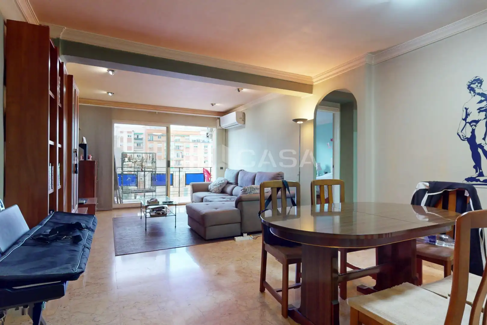 Sala de estar de Piso en venta en Valencia con Aire acondicionado y Balcón