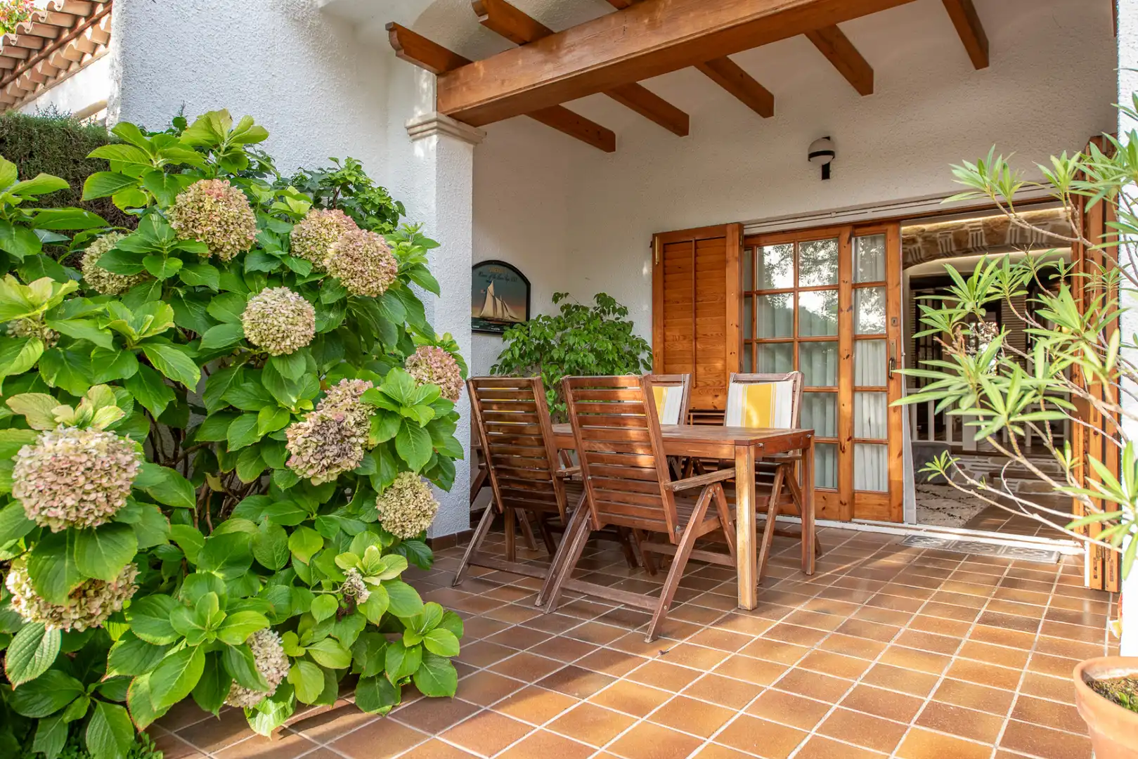 Terraza de Casa adosada de alquiler en Castell d'Aro, Platja d'Aro i s'Agaró con Calefacción, Jardín privado y Amueblado