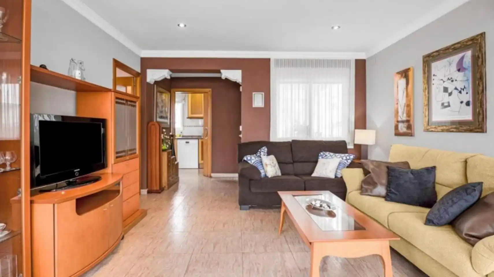 Wohnzimmer von Haus oder Chalet zum Verkauf in Dénia mit Klimaanlage, Heizung und Privatgarten