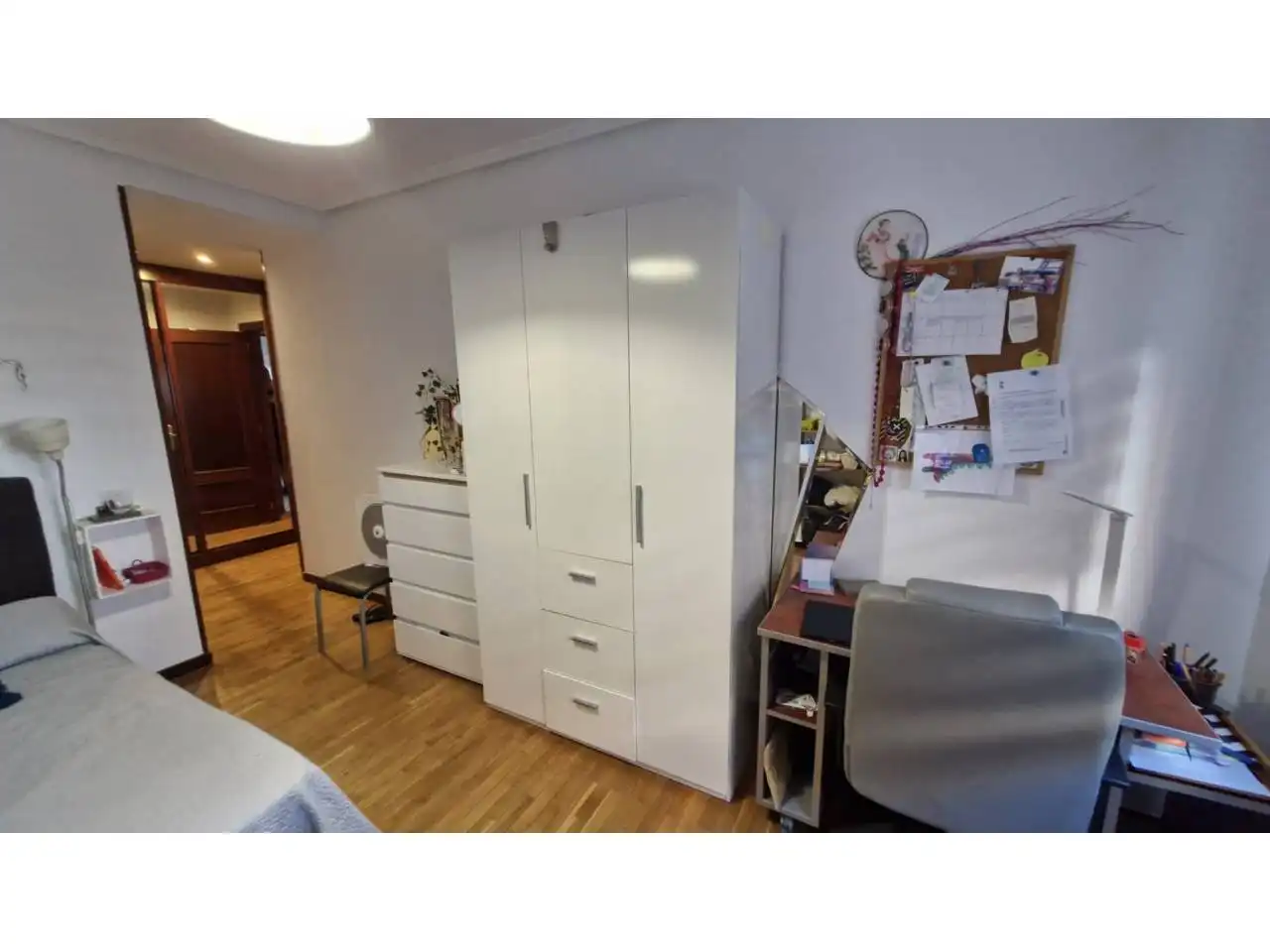 Bedroom of Flat for sale in Lardero  with Heating, Parquet flooring and Terrace