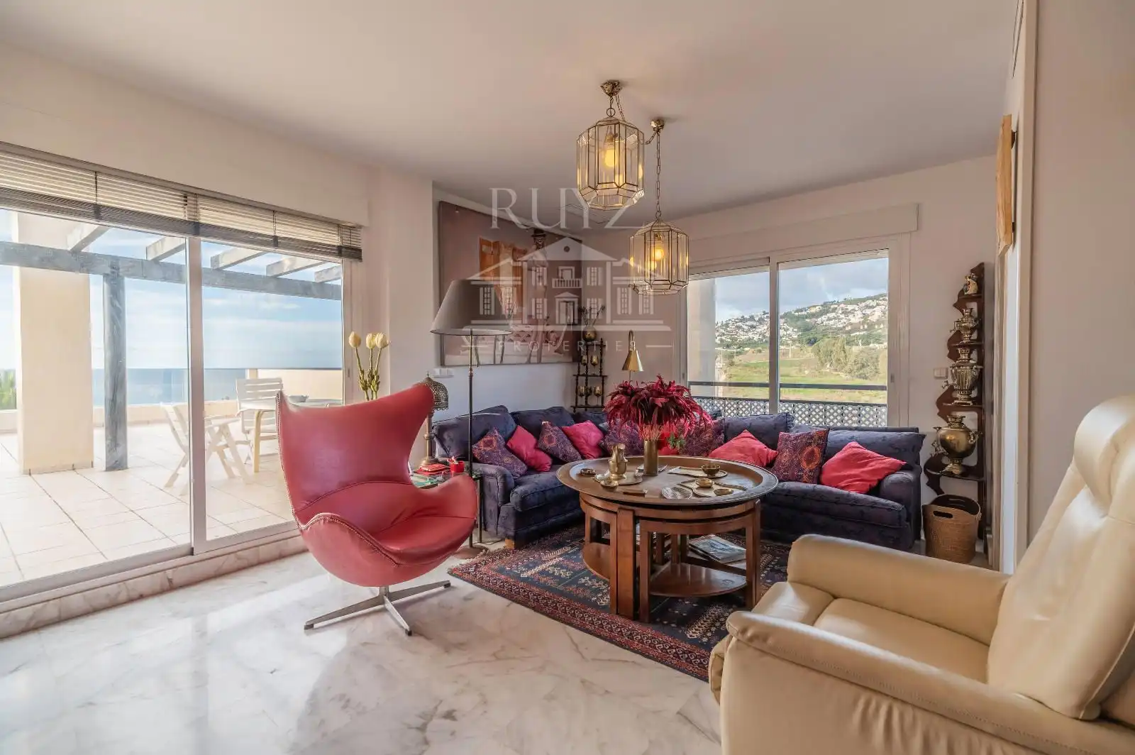 Sala de estar de Ático en venta en Salobreña con Aire acondicionado, Calefacción y Terraza