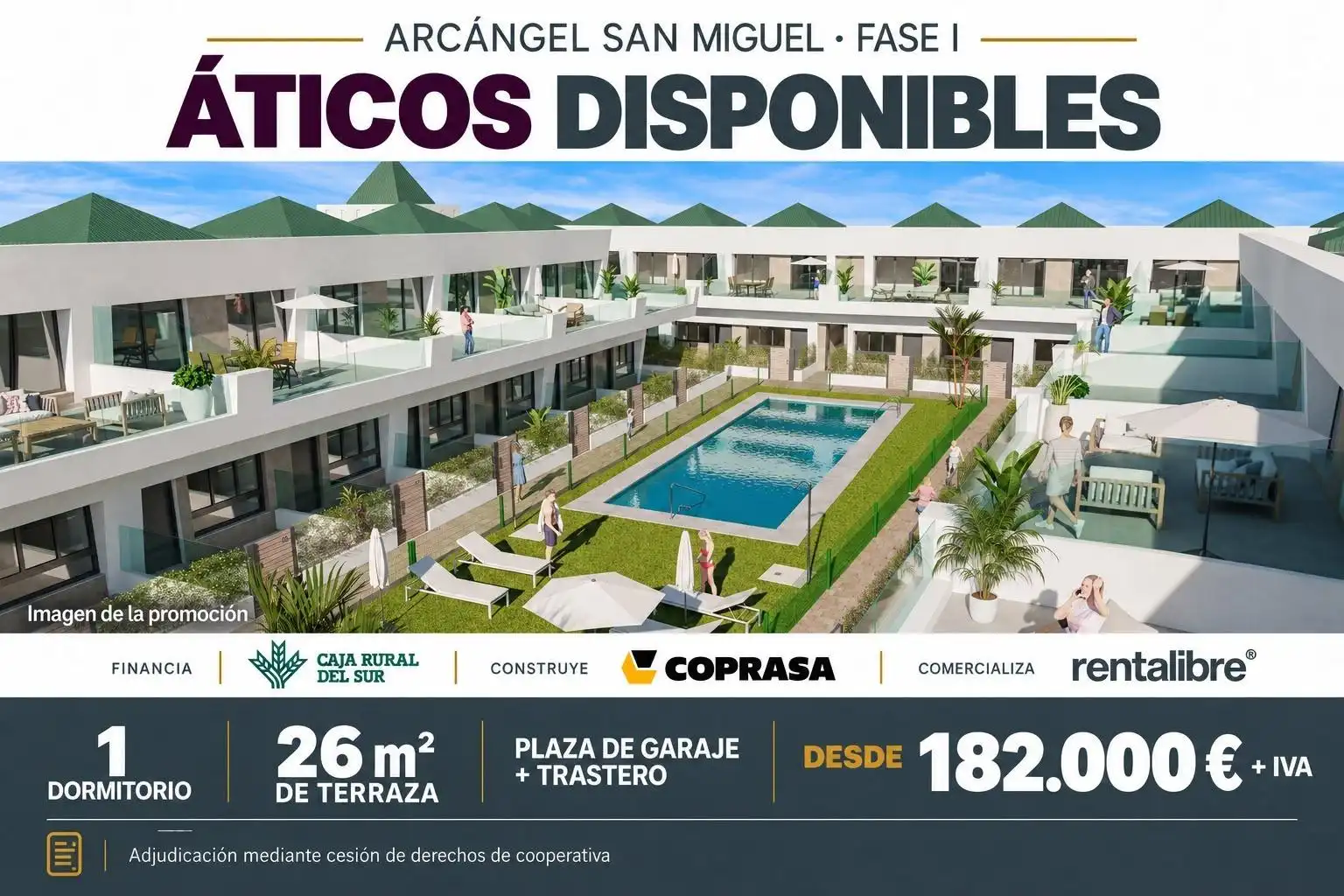 Penthouse with pool for sale in Calle Calle Azufre
