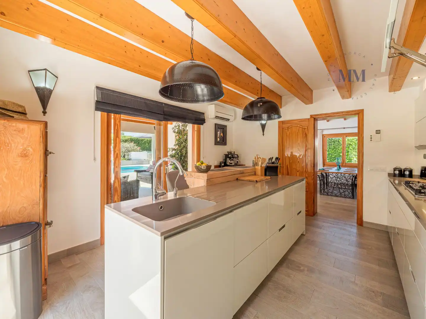 Kitchen of Houses for sale in Es Castell  with Air Conditioner, Private garden and Terrace