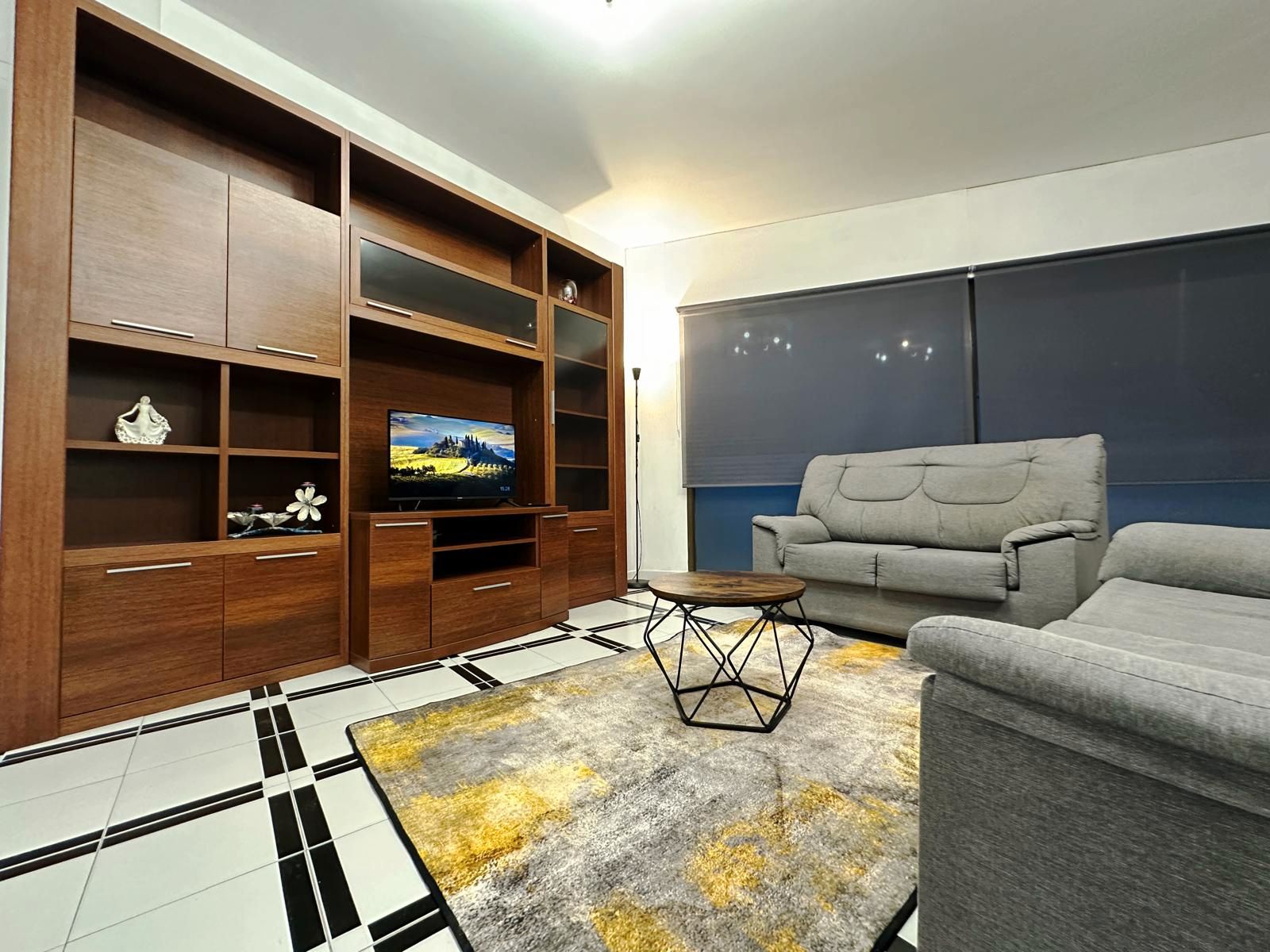 Living room of Flat to rent in O Grove    with Heating, Furnished and Oven