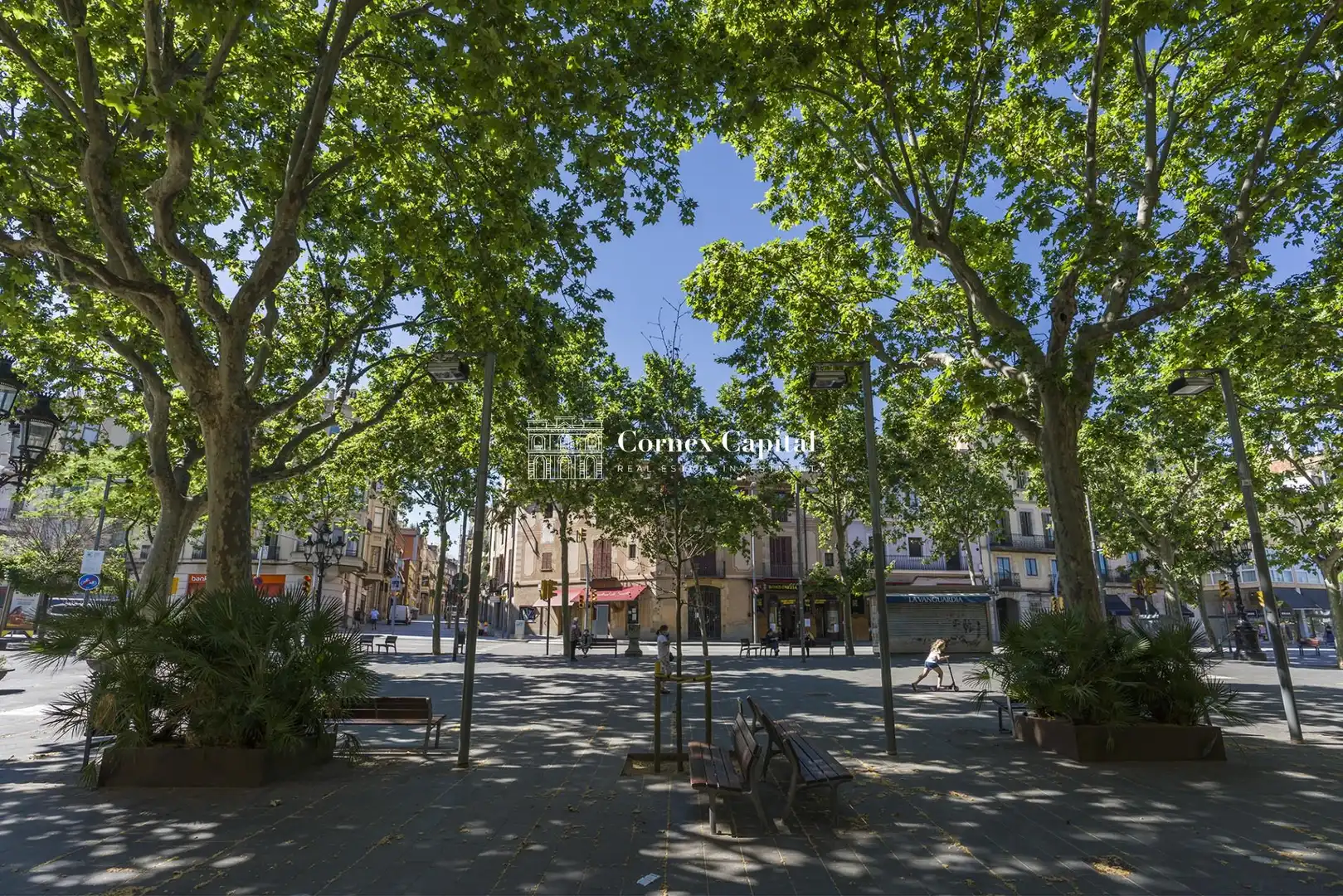 Exterior view of Flat for sale in Barcelona  with Air Conditioner, Heating and Private garden