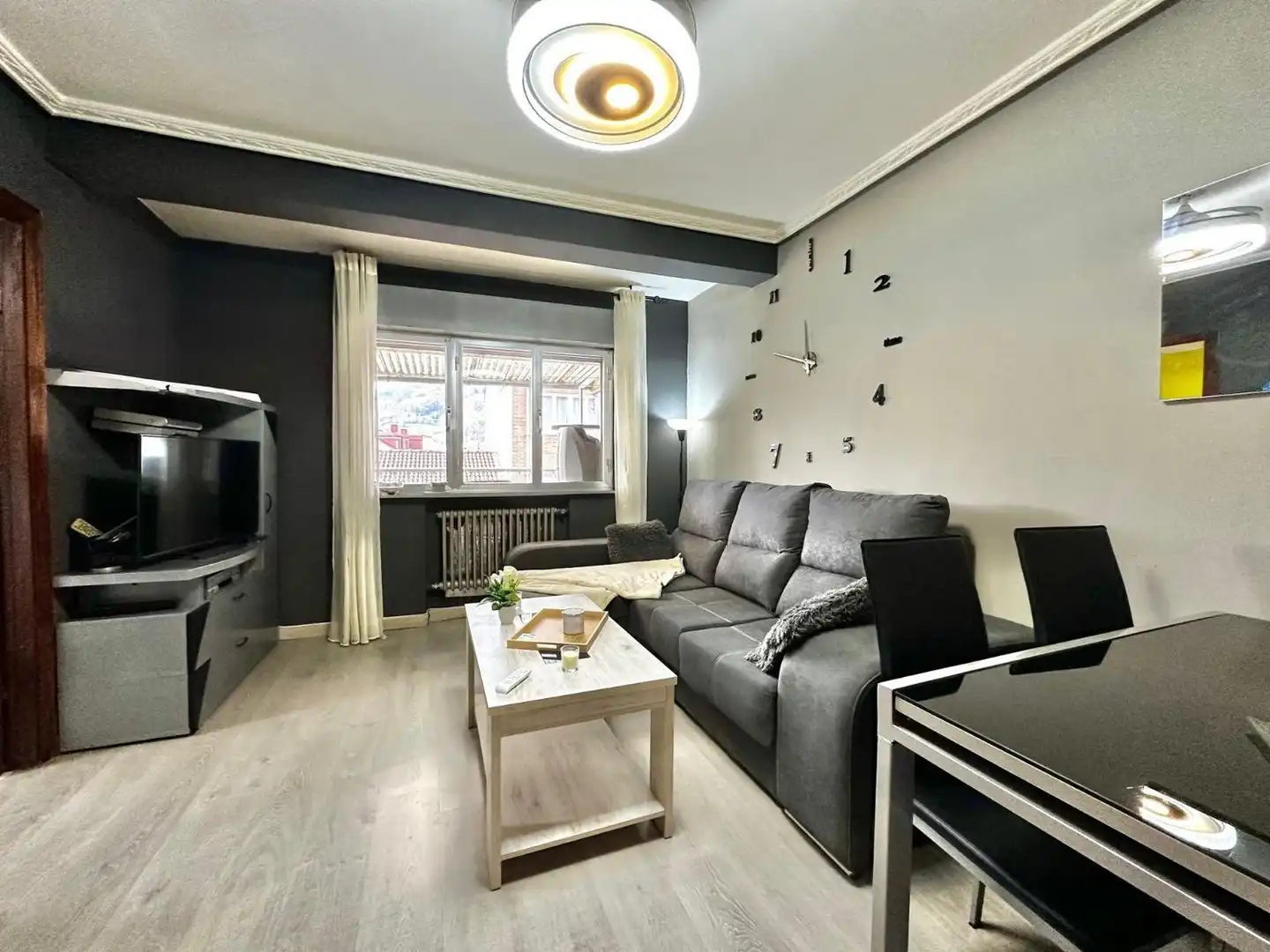 Wohnzimmer von Wohnung zum Verkauf in Mieres (Asturias) mit Heizung, Terrasse und Schwimmbad