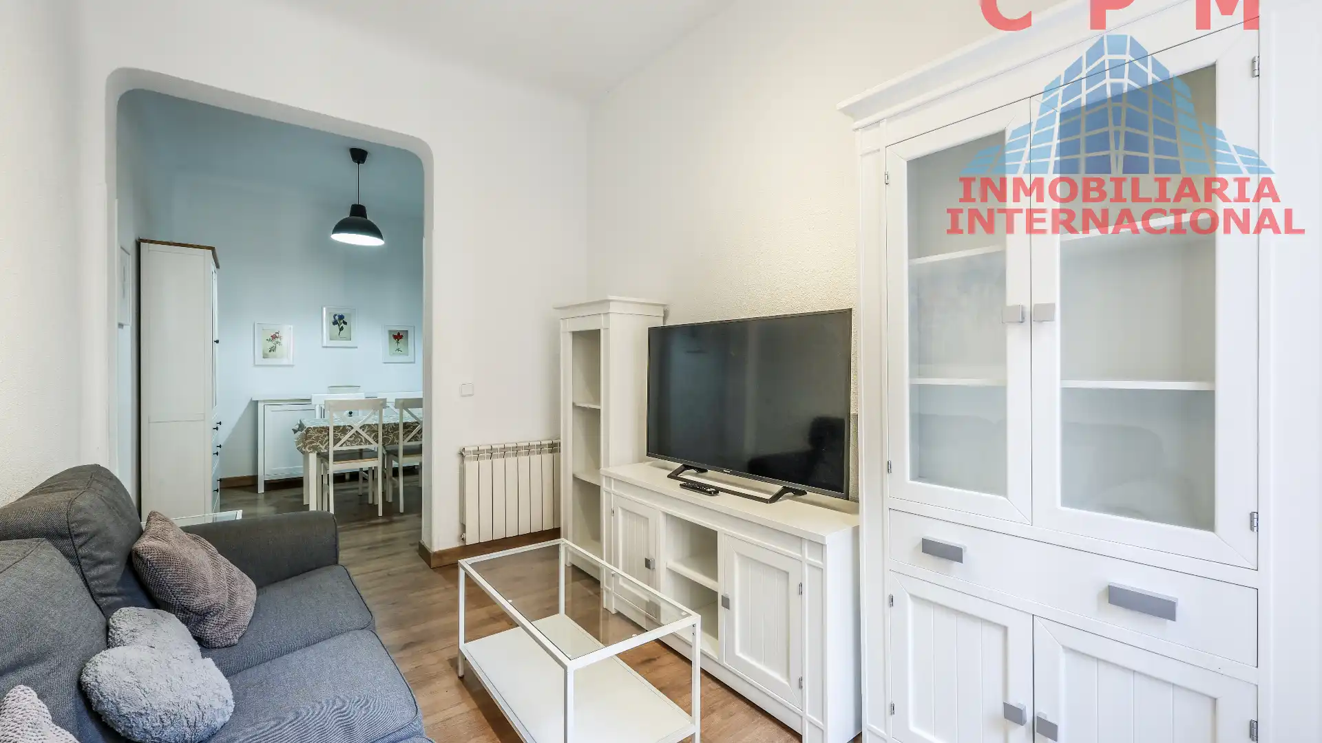 Sala de estar de Piso de alquiler en  Madrid Capital con Aire acondicionado, Calefacción y Parquet