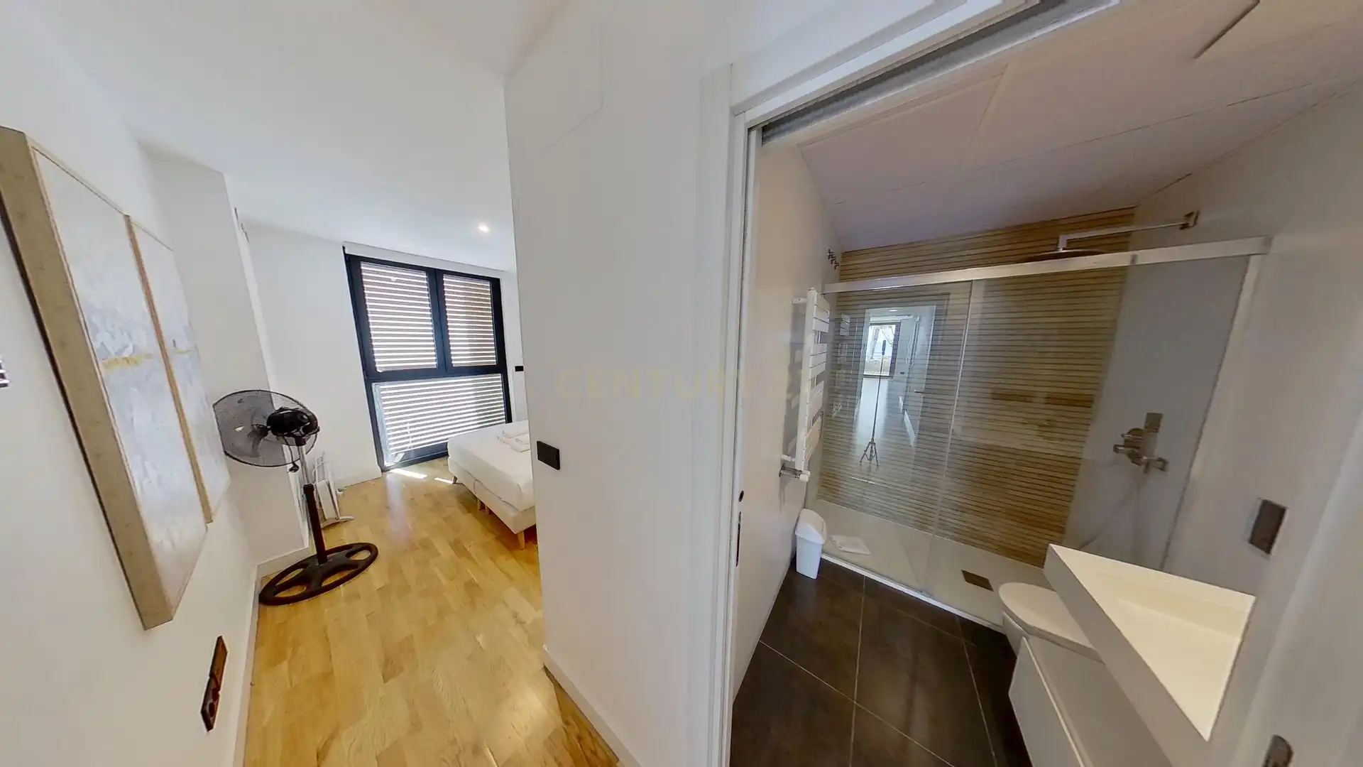 Habitación de Apartamento de alquiler en Málaga con Aire acondicionado, Lavadora y Microondas