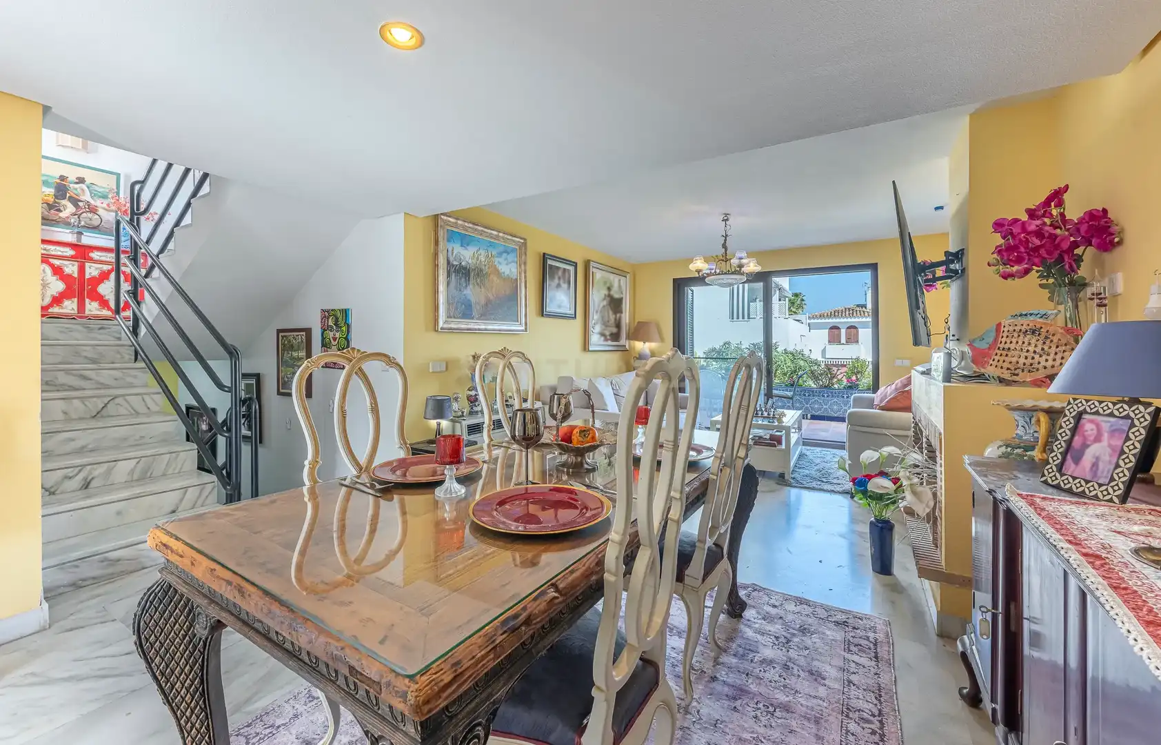 Comedor de Casa adosada en venta en Estepona con Jardín privado y Piscina comunitaria