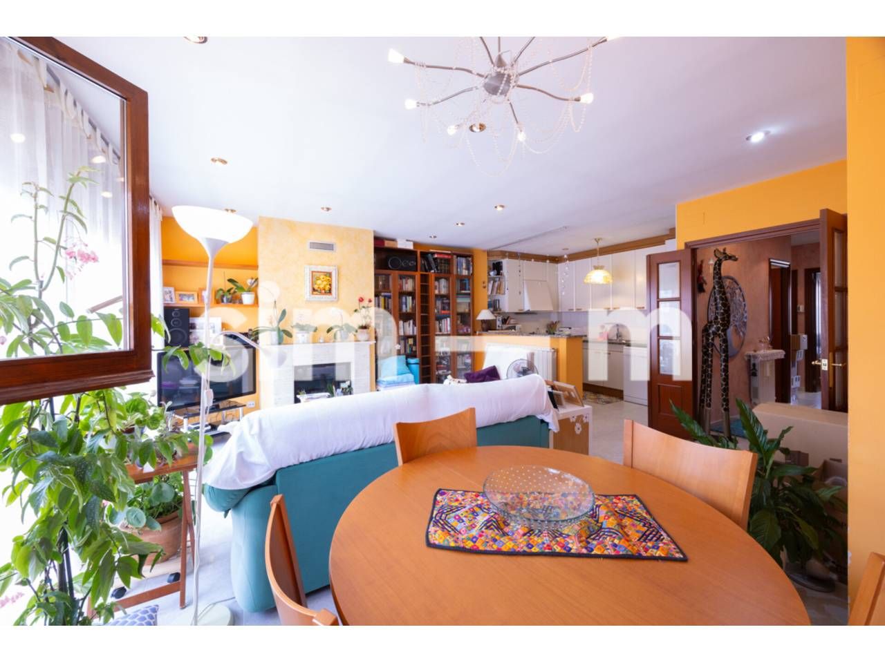 Living room of Flat for sale in Santa Eugènia de Berga  with Heating, Private garden and Storage room