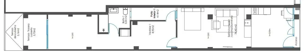 Erdgeschosswohnung mit Aufzug zum Verkauf in Calle de Cartagena, imagen 21