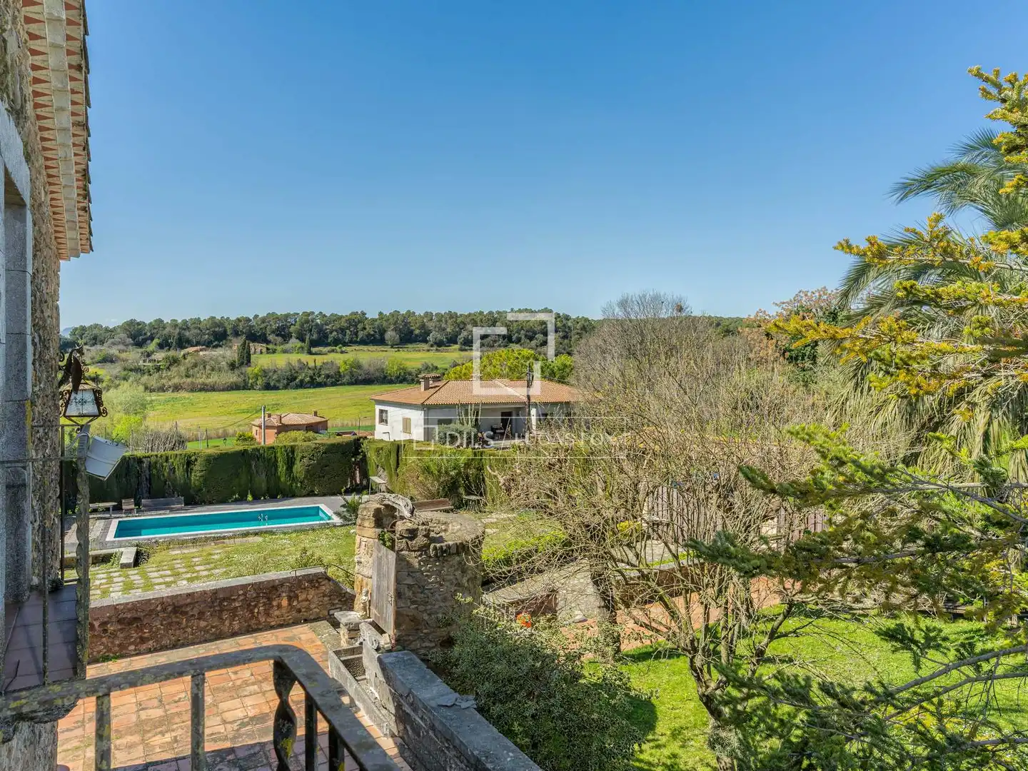 Jardín de Finca rústica en venta en Fontcoberta con Calefacción, Jardín privado y Terraza