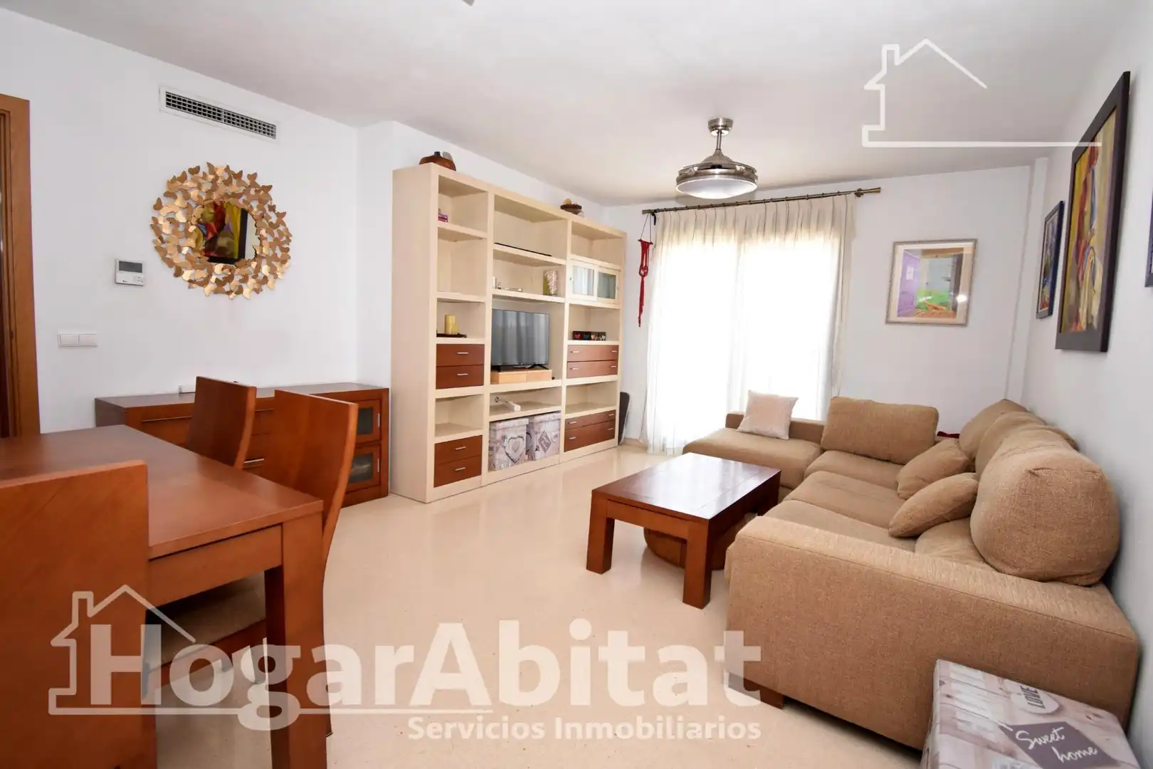 Living room of Flat for sale in Torrent  with Air Conditioner, Heating and Furnished
