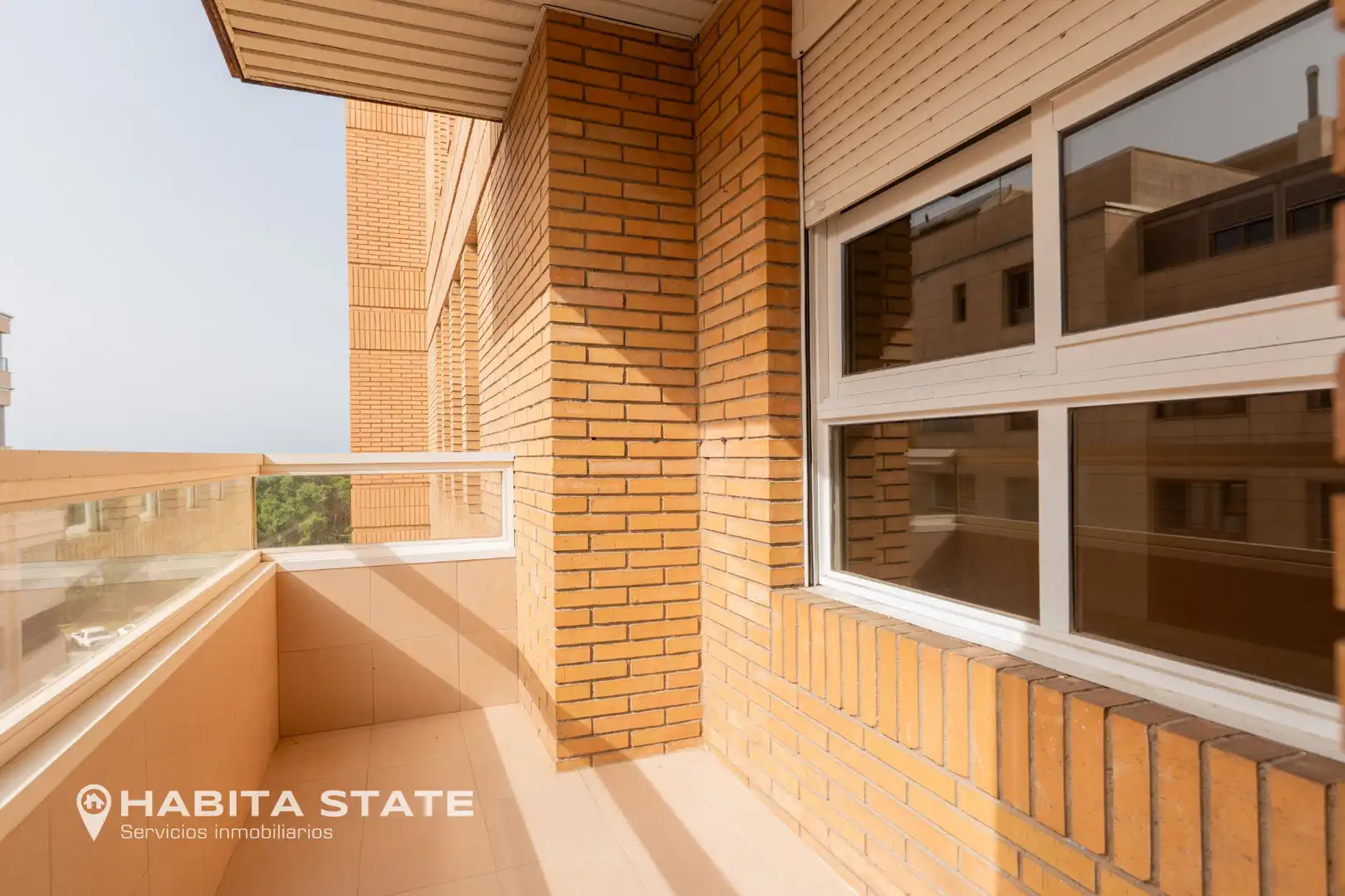 Balcony of Flat for rent in Almería  with Air Conditioner, Heating and Terrace