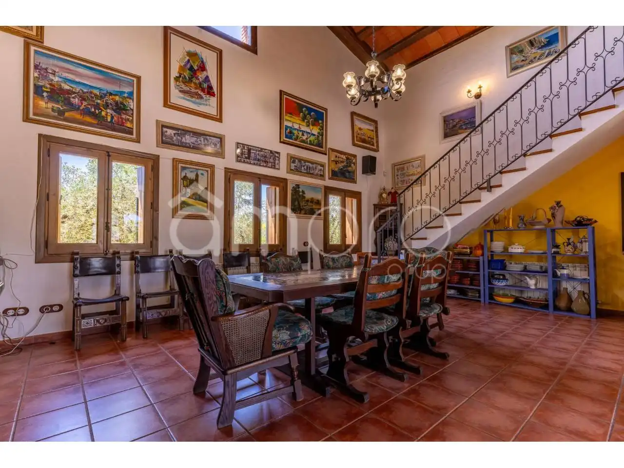 Comedor de Finca rústica en venta en Vilallonga del Camp con Calefacción, Jardín privado y Terraza