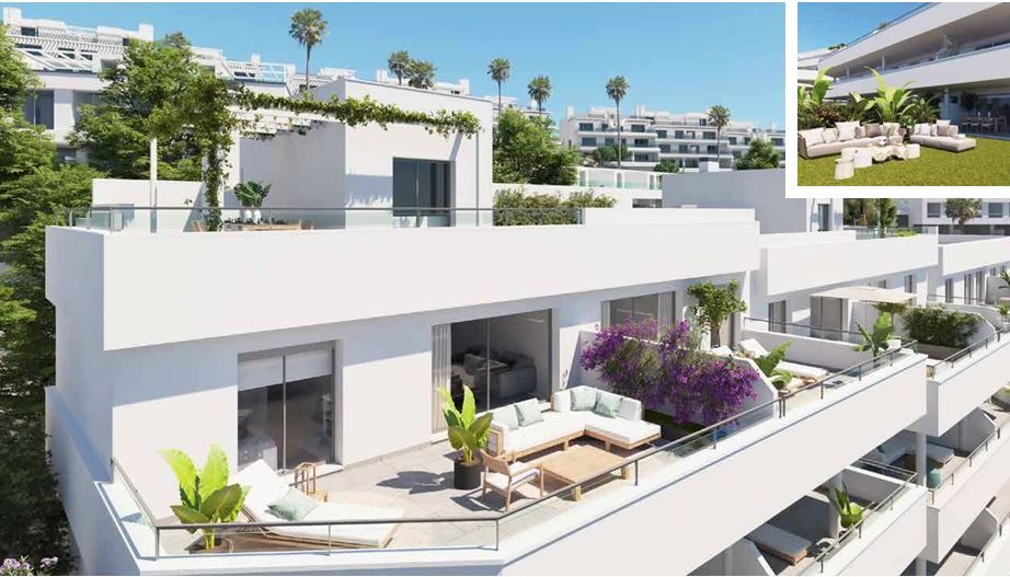 Terrace of Apartment for sale in Estepona  with Air Conditioner, Heating and Terrace