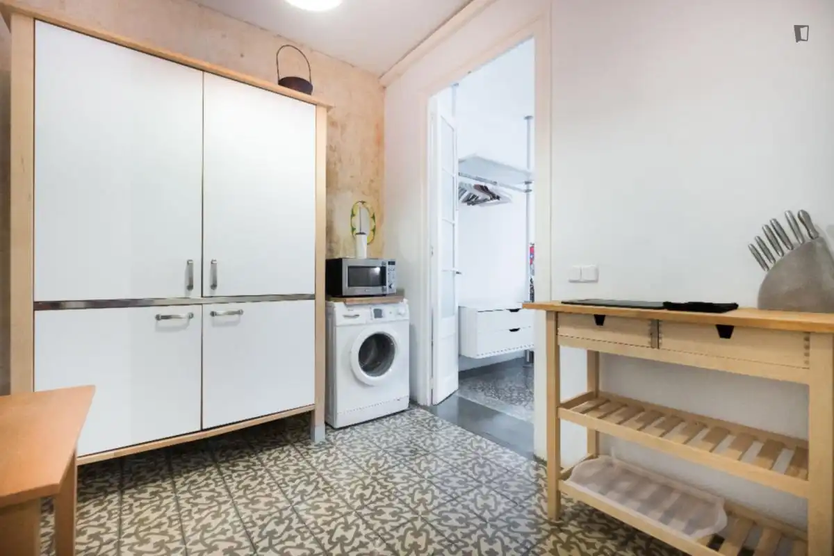 Kitchen of Study for rent in Barcelona  with Heating, Furnished and Washing machine
