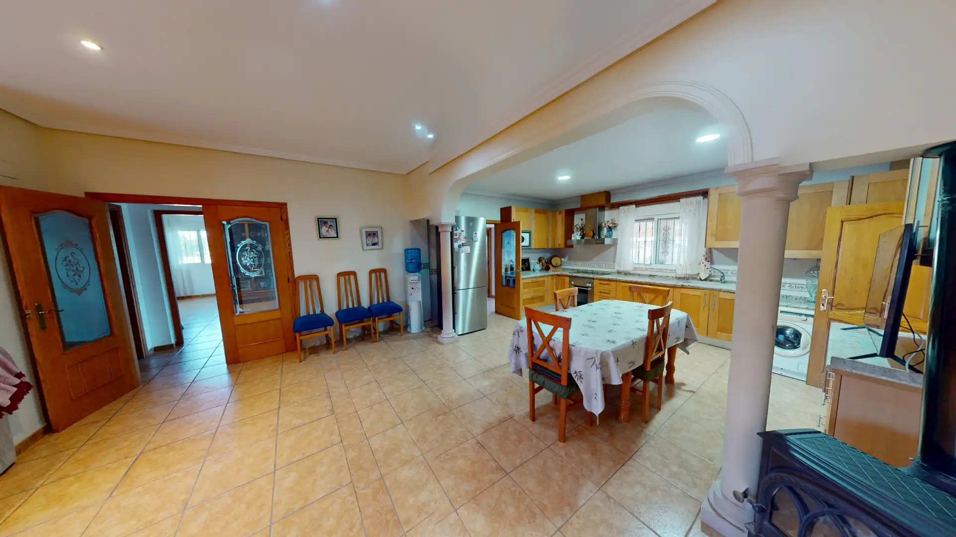 Cuina de Casa o xalet en venda en Elche / Elx amb Aire condicionat, Jardí privat i Terrassa