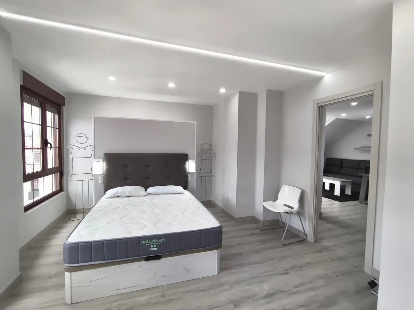 Bedroom of Attic for rent in Entrambasaguas  with Heating, Terrace and Furnished