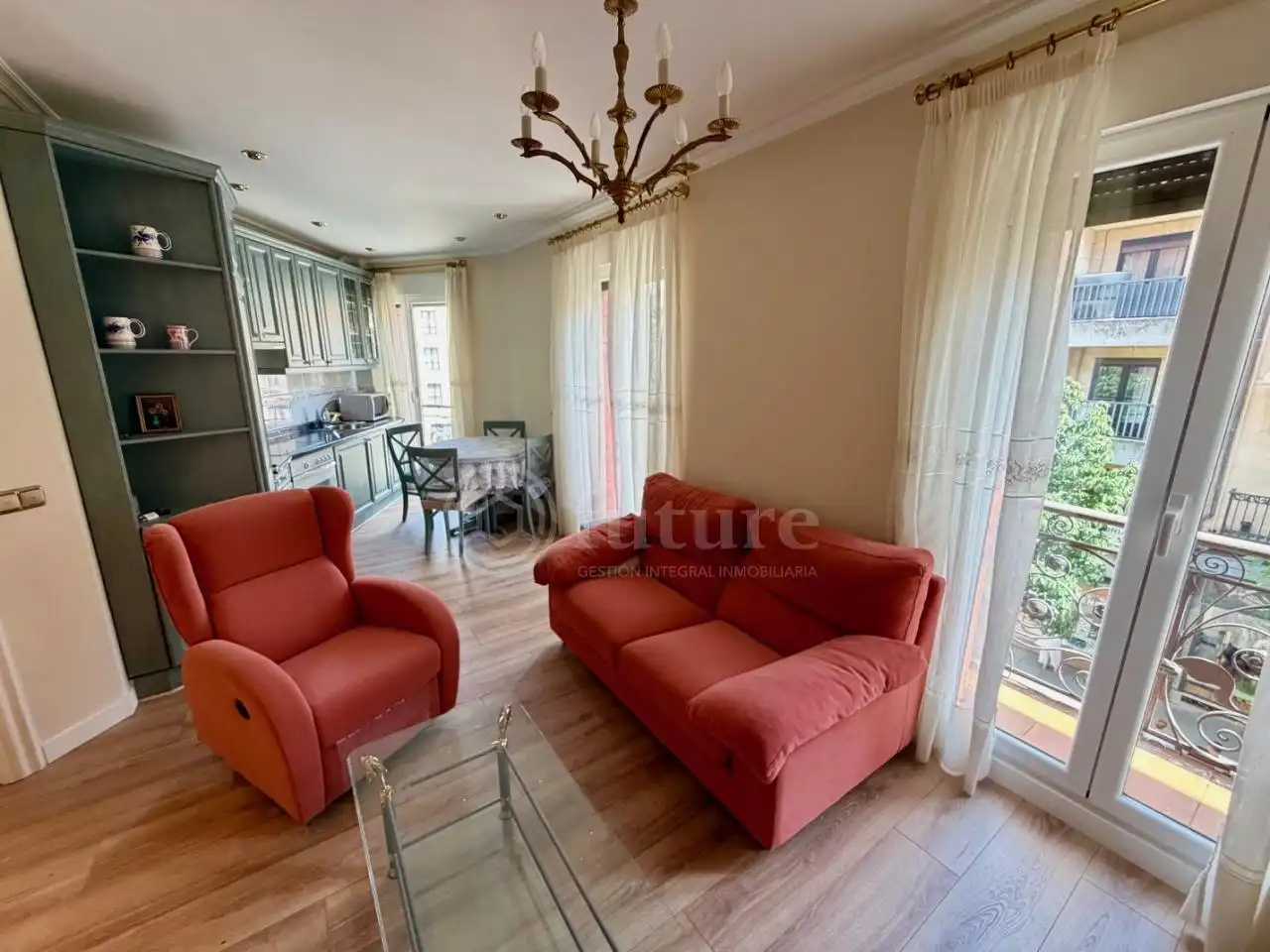 Sala de estar de Piso de alquiler en Salamanca con Amueblado y Balcón