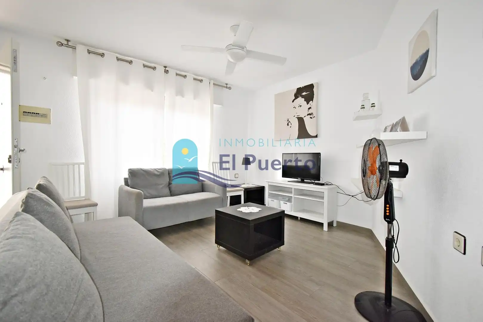 Sala de estar de Dúplex en venta en Mazarrón con Jardín privado, Terraza y Amueblado