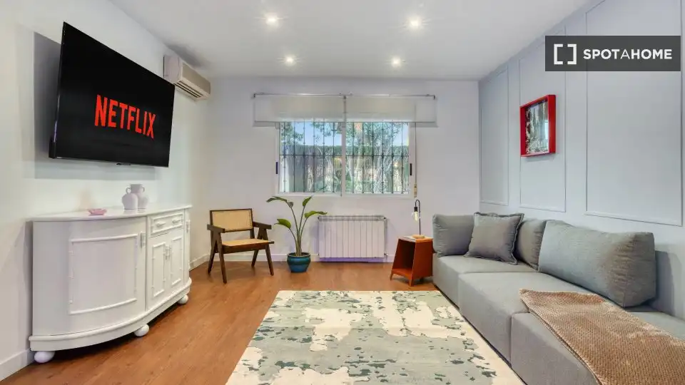 Living room of Flat for rent in L'Eliana  with Air Conditioner, Heating and Furnished