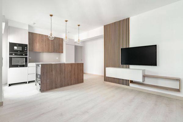 Living room of Flat for sale in  Madrid Capital  with Air Conditioner and Heating