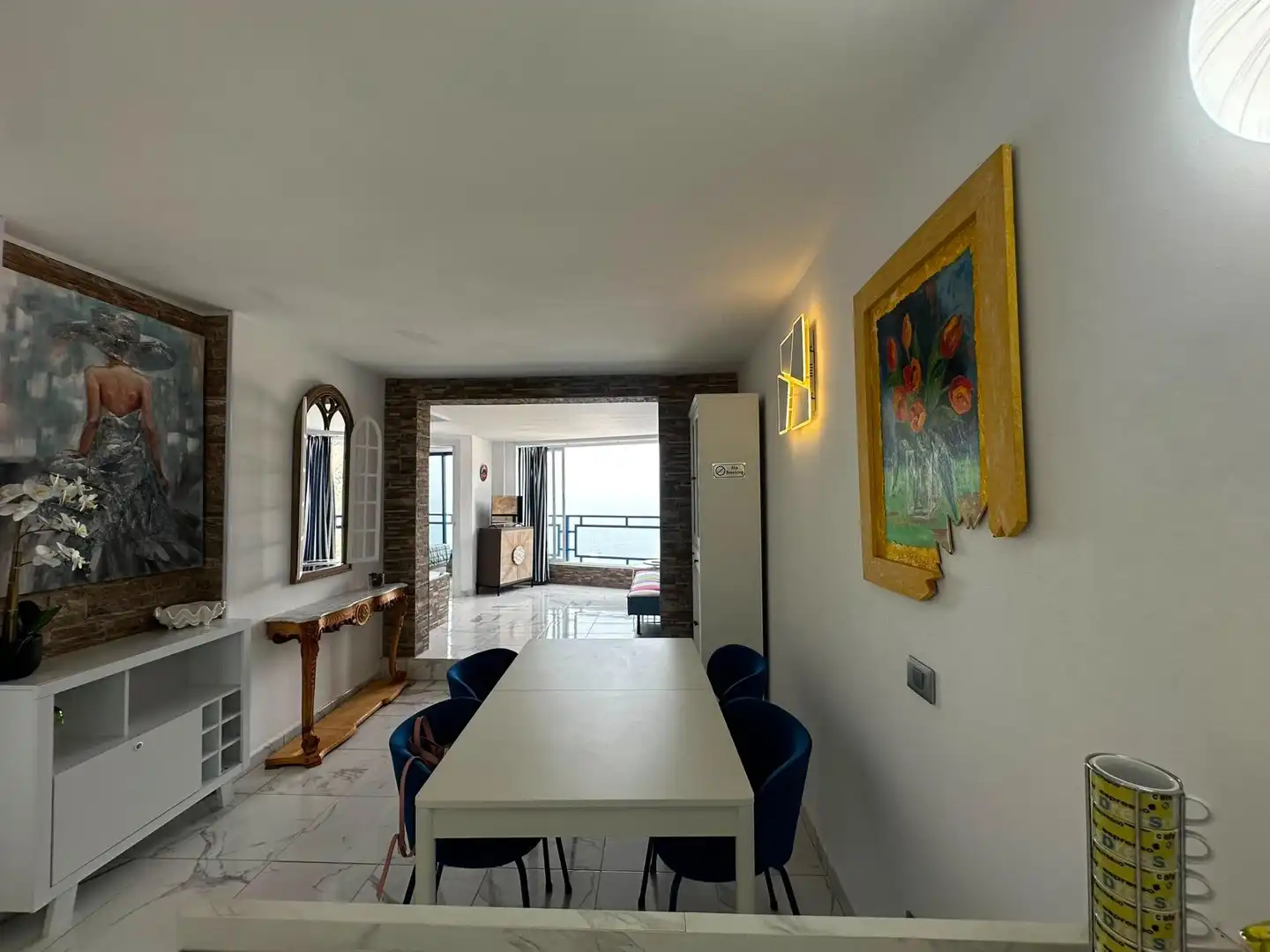 Comedor de Apartamento de alquiler en Mogán con Amueblado, Balcón y Piscina comunitaria