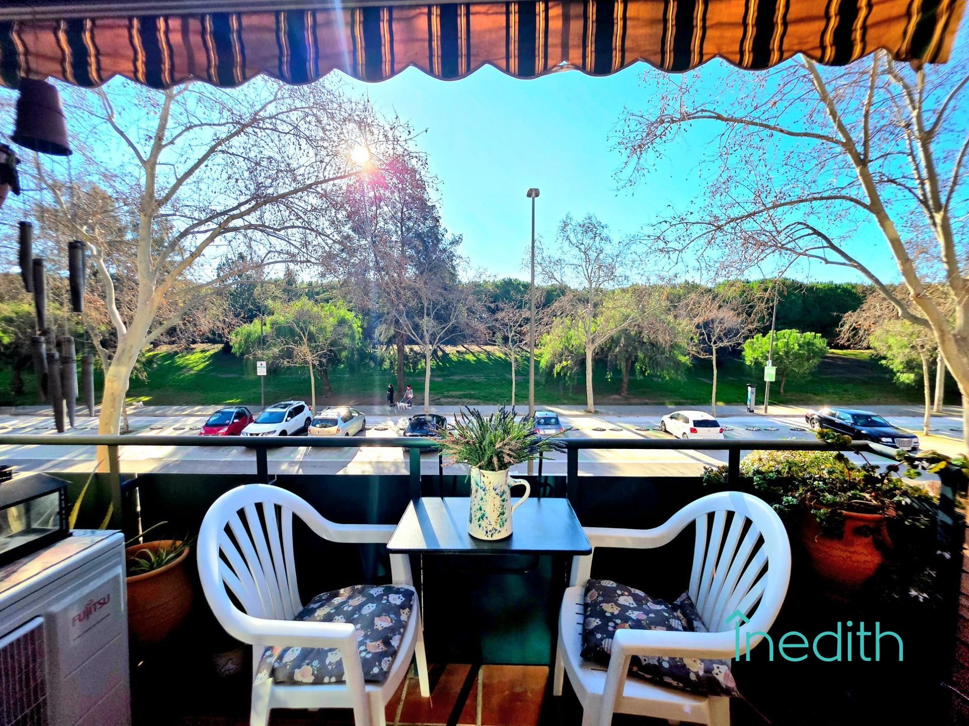 Terrace of Flat for sale in Castelldefels  with Air Conditioner, Heating and Parquet flooring